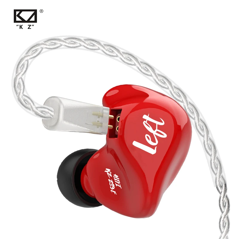 KZ ZS3E 1DD наушники HIFI музыка бас покрытый серебряным кабелем телефонные разъем типа