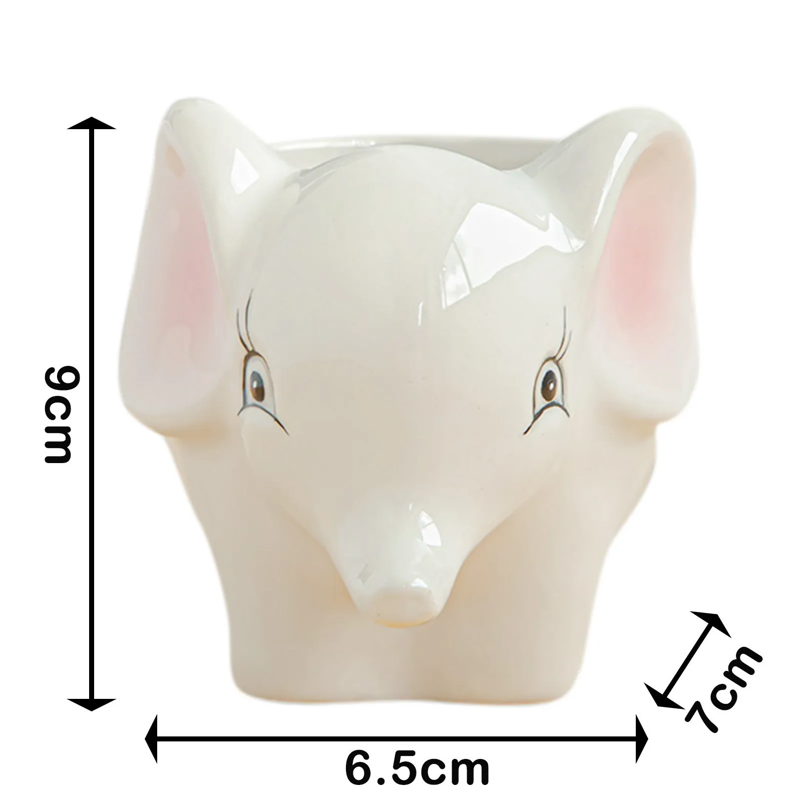 

Ceramic Cartoon Elephant Flower Pot Brief Cute Cartoon Succulent Flower Pot Creative Home Gardening Succulent Potted Plants#H