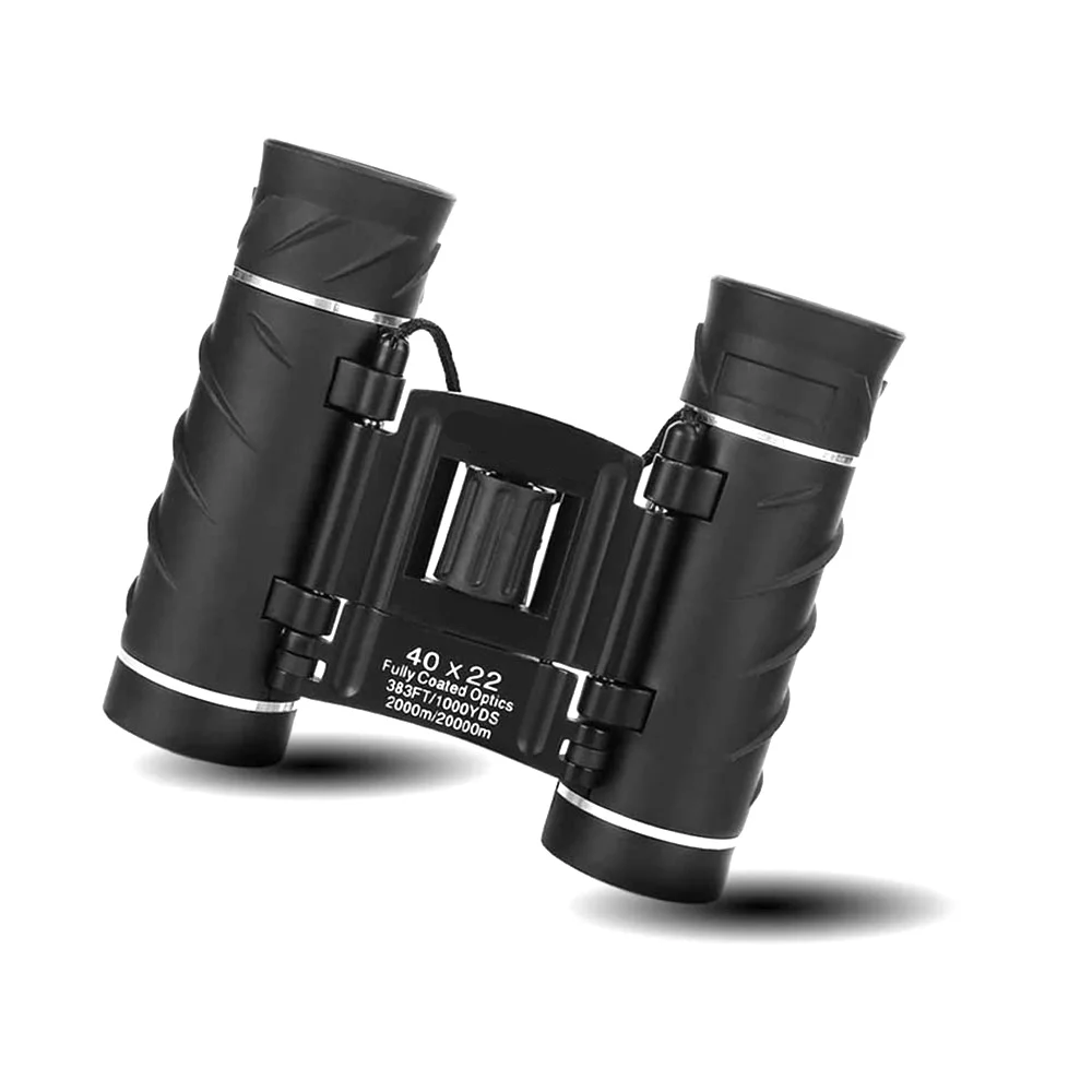 

Outdoor Camping 40x22 Compact Zoom Binoculars Long Range 1000m Folding HD Powerful Mini Telescope BAK4 FMC Optics Hunting