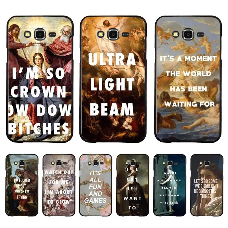 

Art Painting The Birth Of Venus Bling Cute Phone Case For Samsung Galaxy J 4plus J6 J5 J72016 J7prime J7Core J6plus Coque