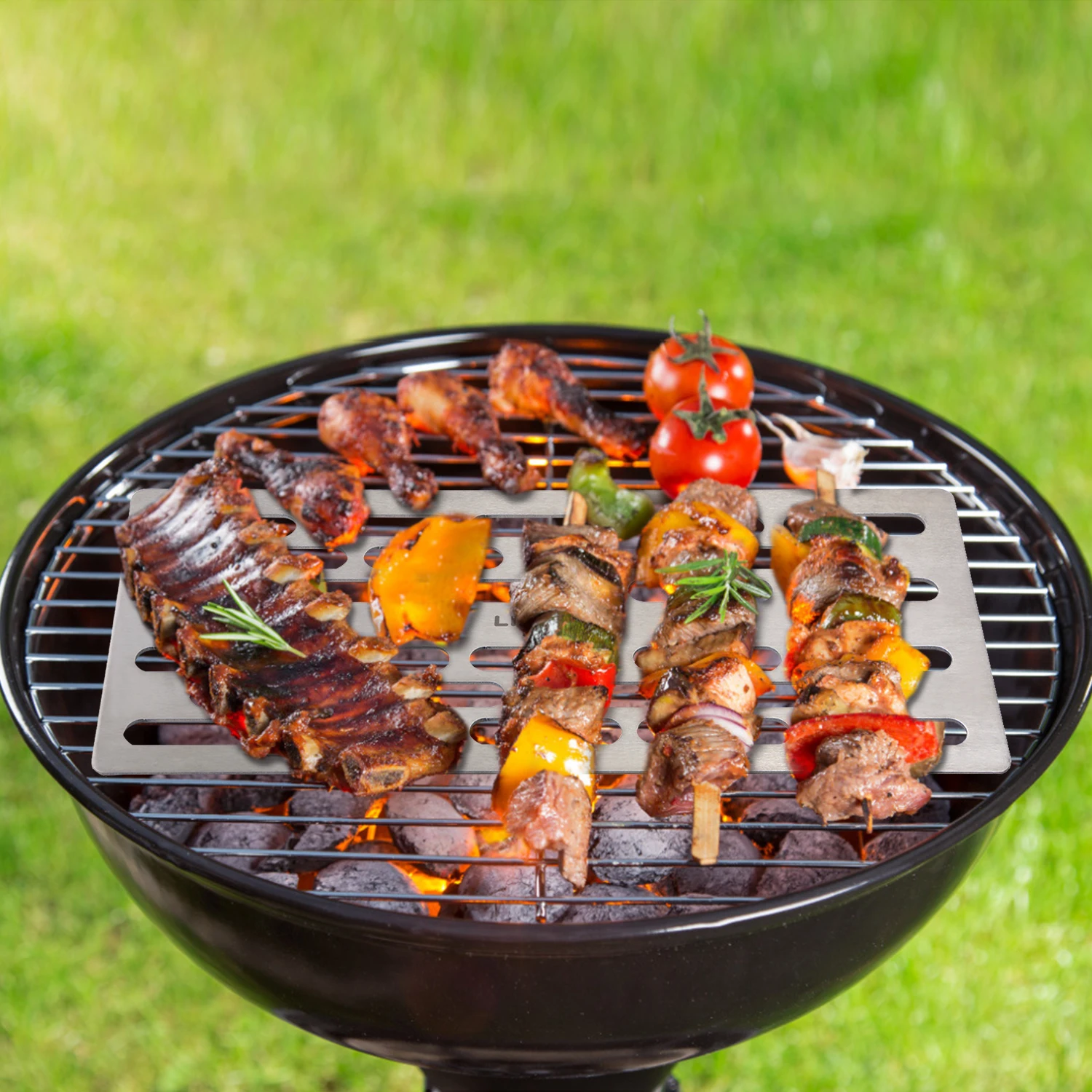 

Lixada Titanium Barbecue Grill Lightweight Portable BBQ Grill Plate for Outdoor Camping Hiking Backpacking Picnic Backyard