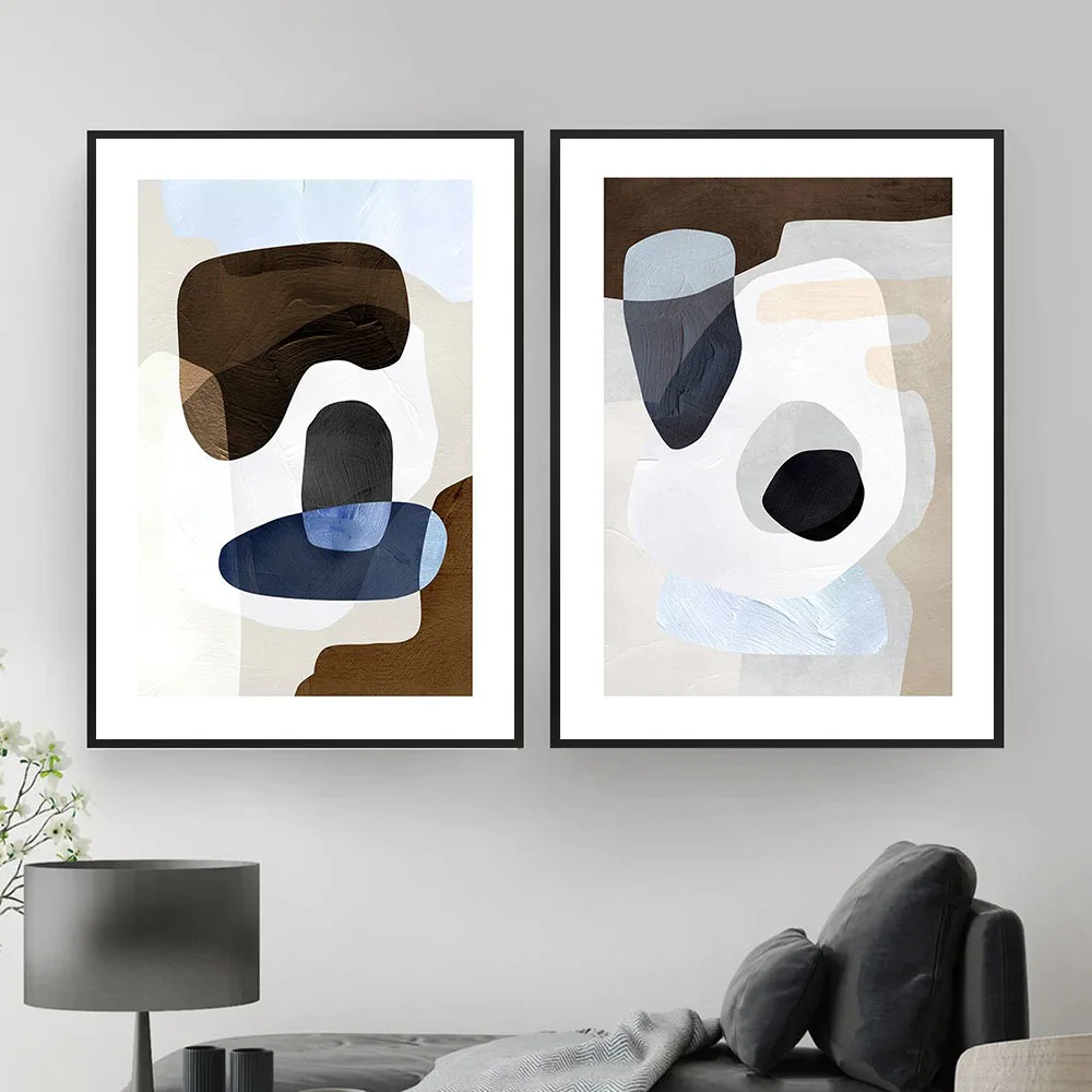 

Abstract Geometric Color Block Canvas Painting Art Nordic Posters and Prints Wall Pictures for Living Room Decoration Frameless