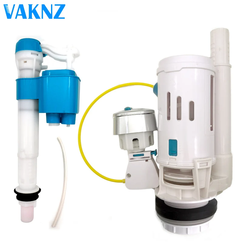 Vaknz Pro боковой вход впускной клапан 1/2 или 3/8 дюйма двойной смывной кнопочный Набор