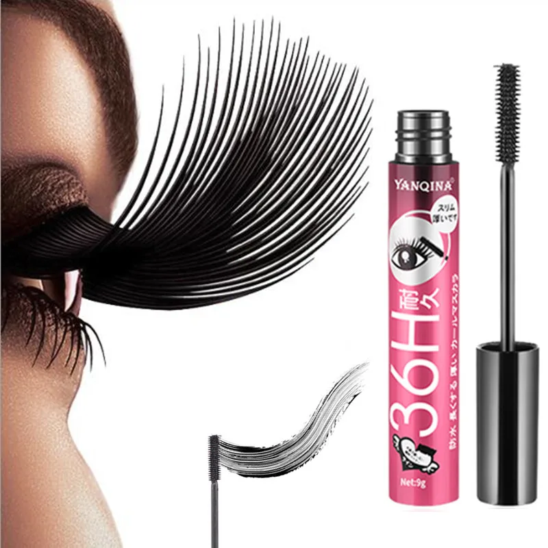 

4D Smudge-proof Mascara Waterproof Eyelash Fiber Black Ink Rimel Curling Eye Lash lengthening Makeup Extension Volume Mascara