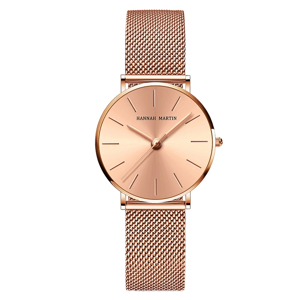 

A++++ Quality Stainless Steel Band Japan Quartz Movement Waterproof Women Full Rose Gold Ladies Luxury Wrist Watch Drop shipping