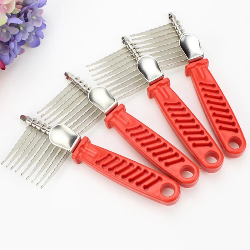 Уход за длинными волосами для домашних питомцев расческа из нержавеющей стали с