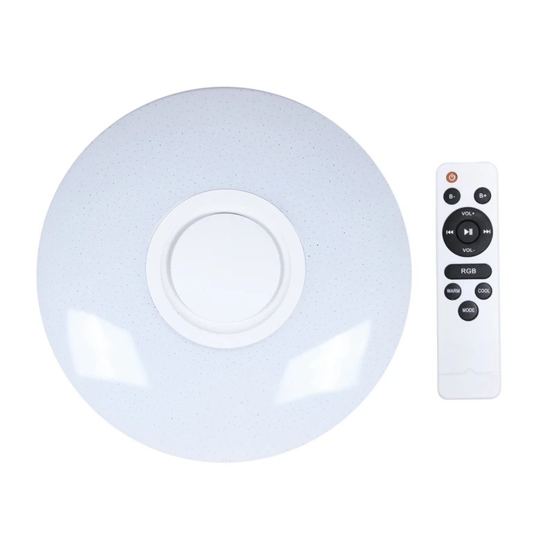 Круглый светильник Rgb с утапливаемым креплением музыкальный светодиодный