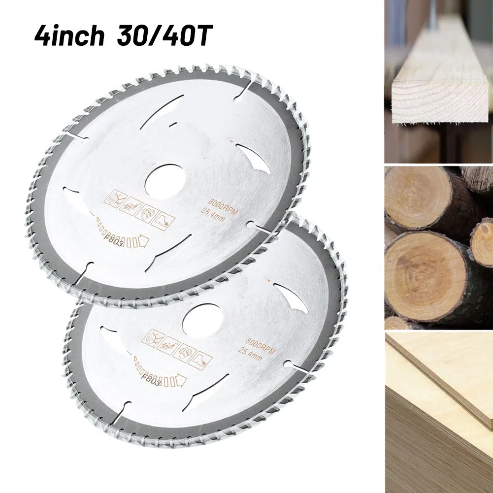 

1Pcs 4inch 30/40 Teeth YG8 Ultra-thin Woodworking Alloy Saw Blade Carbide Cutting Saw Blade For Wood Renovation High Quality