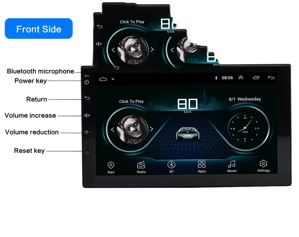 2 Din 7 дюймов авто аудио стерео MP5 плеер USB FM автомобильный радиоприемник с Bluetooth