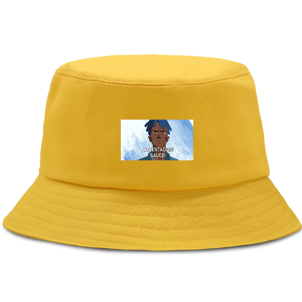 

Панама с забавным принтом xxxtentacion Sauce, Повседневная Уличная Рыбацкая шляпа, складная летняя пляжная кепка, солнцезащитная Кепка унисекс, s