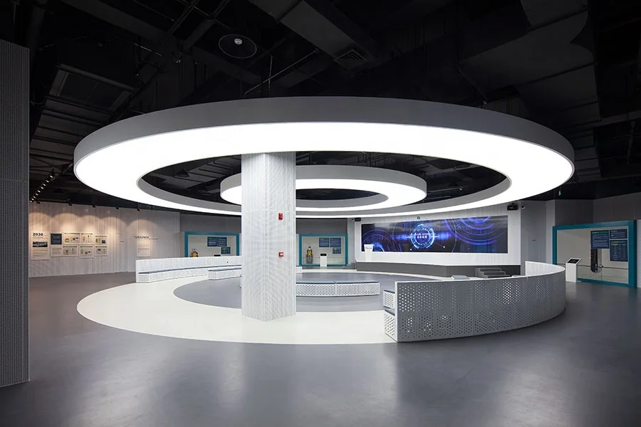 На заказ Современное украшение круглая большая светодиодная Люстра для отеля