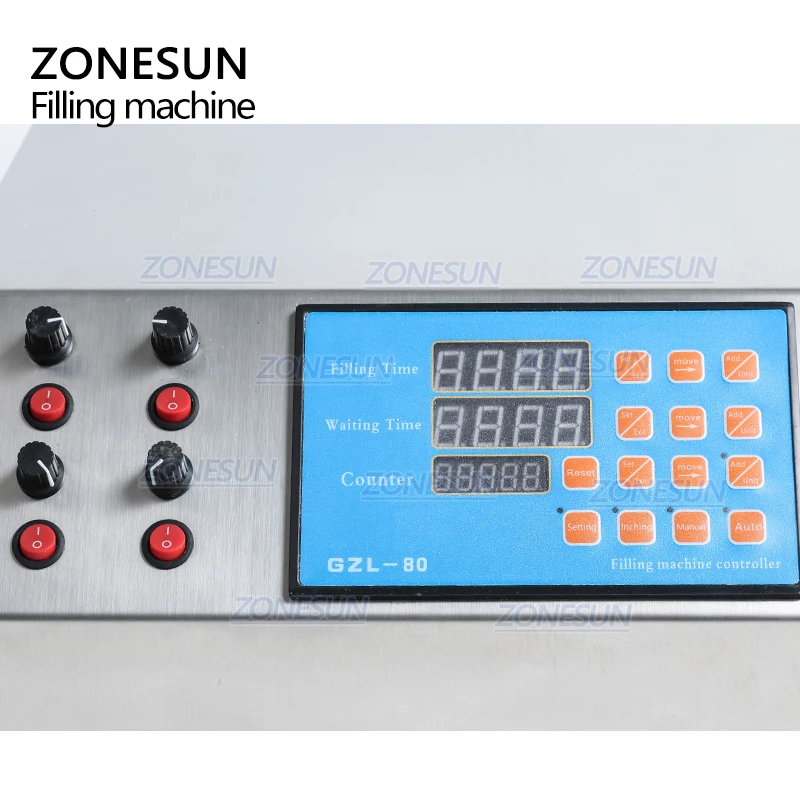 ZONESUN 4 головки Перистальтический заполнитель с насосом полуавтоматический жидкий флакон настольная машина для наполнения сок напитки соевое масло для соуса духи
