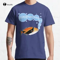Humuhumunukunukuapua'A Funny Cute Design Hawaii State Fish Hawaiian Fish Humuhumu Classic T-Shirt Cotton Tee Shirt