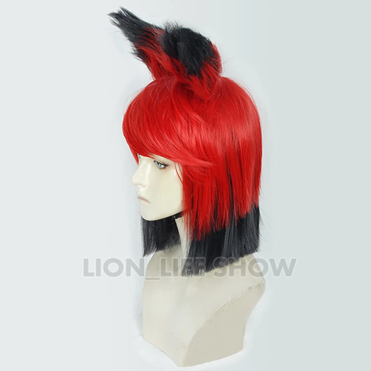 New Hazbin Cosplay Hotel ALASTOR Wigs Hair Props Halloween Carnival Christmas Costumes Accessories |