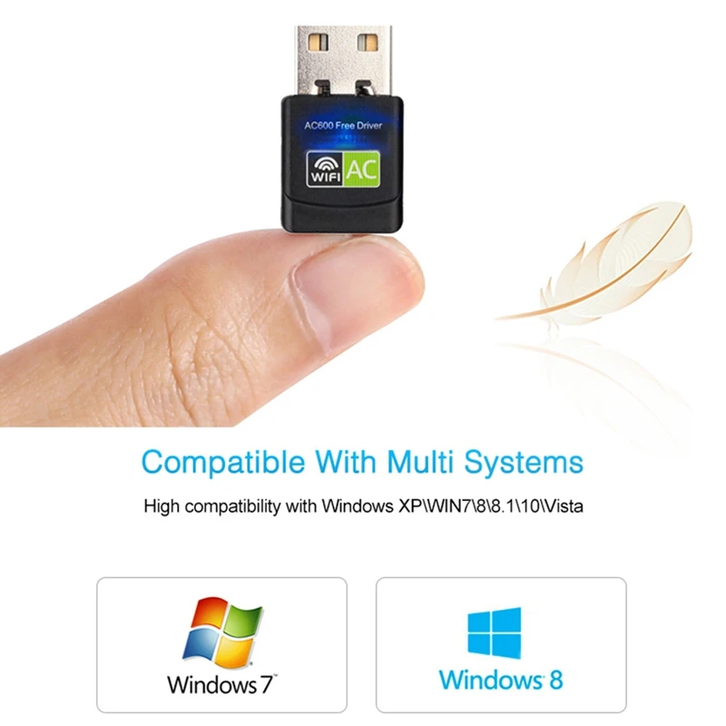 600 Мбит/с WiFi 5 ГГц USB адаптер Wi Fi ключ сетевая карта антенна приемник Lan Ethernet