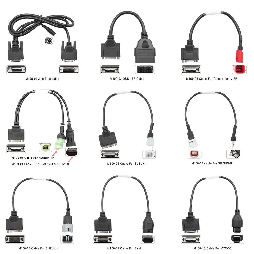 

12V Battery Analyzer Tester 2in1 OBD2 Diagnostic Scanner JDiag M100 for Universal Motorcycles