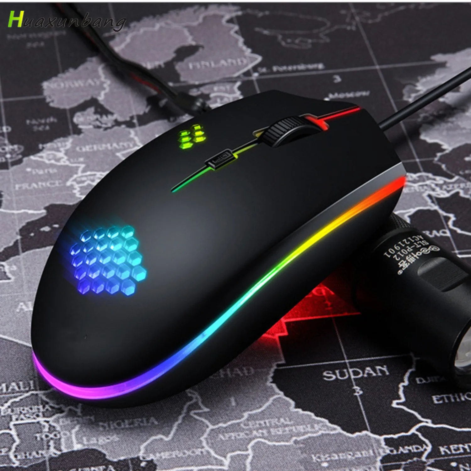 Игровой Мышь USB Проводная эргономичная ПК 4 кнопки светодиодный светильник