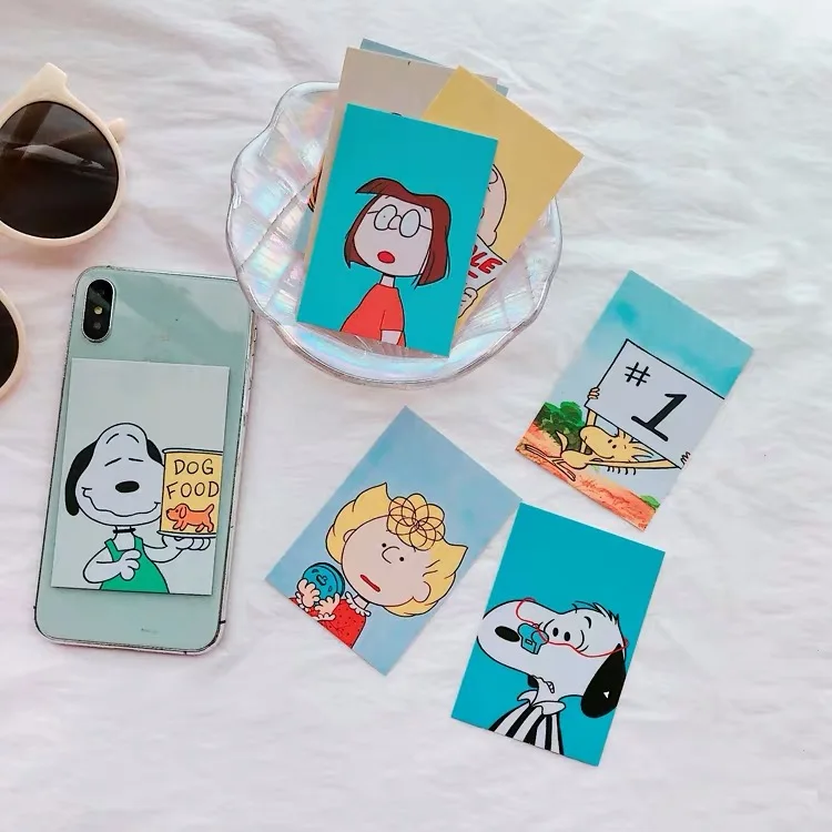 8 шт. Ins Peanuts изгой карта собаки милый мультфильм доска для сообщений фото дисплей
