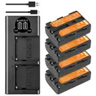 Аккумулятор 2000 мА  ч NP-FM50 NPFM50 NP-FM50 NP, зарядное устройство USB для Sony серии NP-FM51, NP-FM30, NP-FM55H, CD-TRV108, DCR-PC101, A100