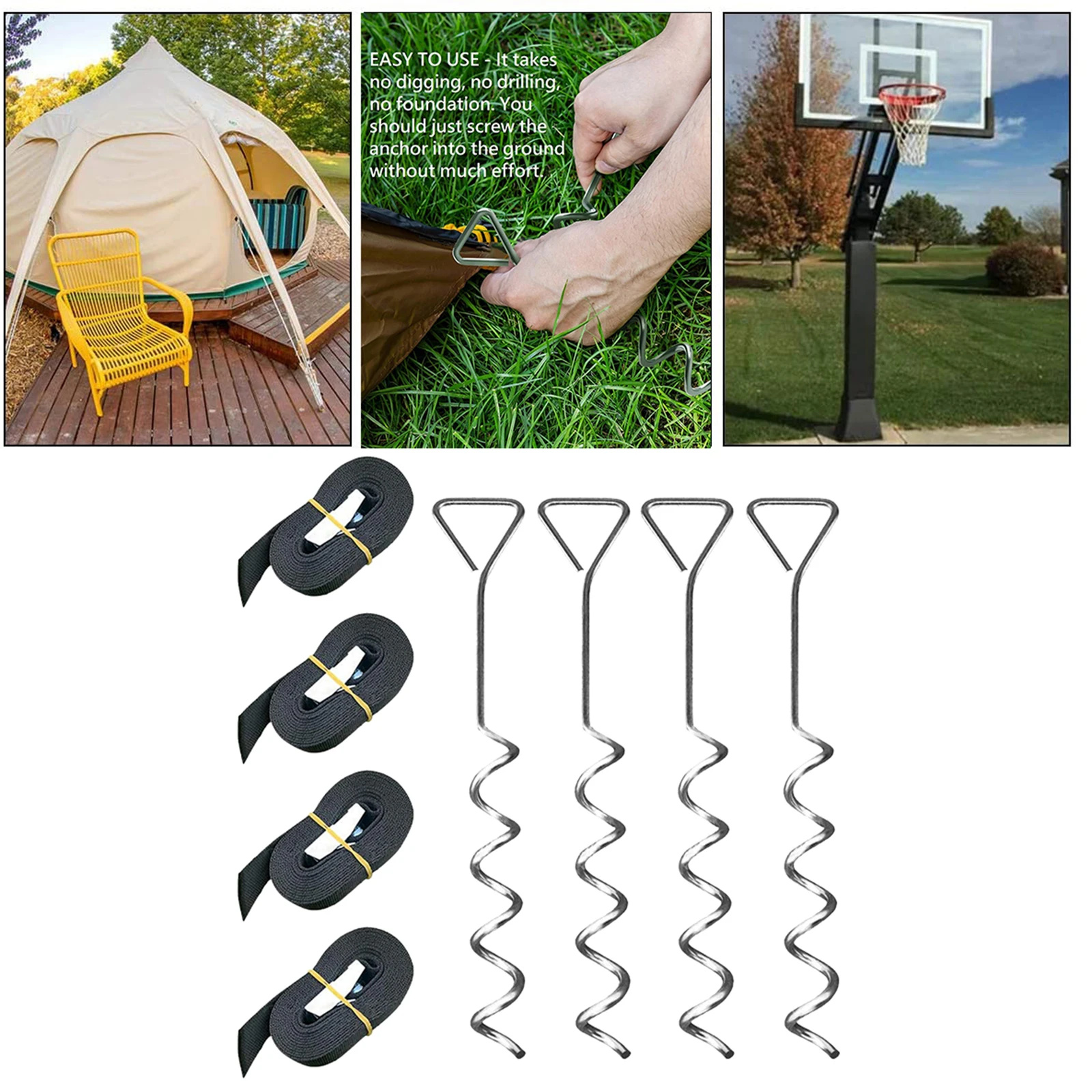 

Подвесной якорь для батута, подставка для батута, подставка для спирального тротуара, аксессуары для палатки