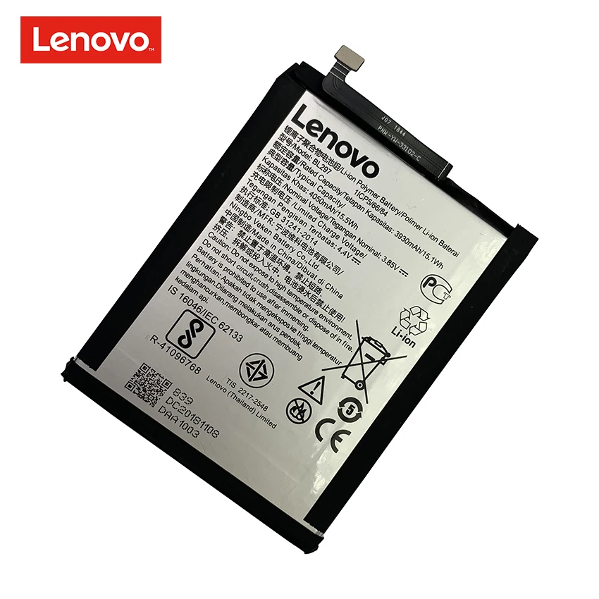 100 original 4050mah bl297 battery for lenovo k5 pro l38111 l38041 z6 lite mobile phone replacement batteries bateria free global shipping