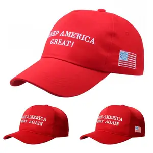 Imported Make America Great Again Sports Baseball Red Hat Color Trump Adjust Baseball Patriots New Mesh A6S6