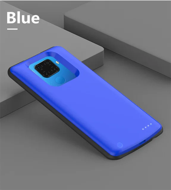 Синий Чехол с аккумулятором для huawei Y9 Prime, внешний аккумулятор, чехол для зарядки s 6500 мАч, внешний аккумулятор, зарядное устройство, чехол - Цвет: Синий
