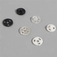 30 sets 2pcsset plastic snap fasteners press button stud sewing accessories for clothes doll making round hidden button 4mm
