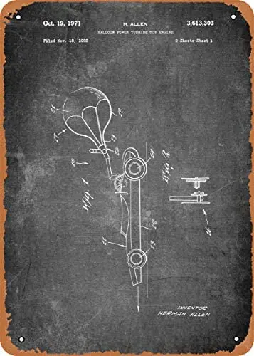 

Metal Sign - Patent Art Toy Car Patent - 8 x 12 Vintage Look Tin Sign