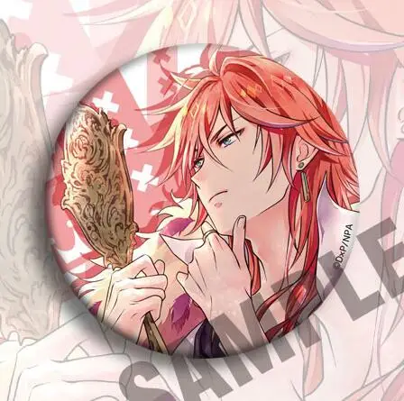 

4pcs/1lot Anime DAME PRINCE Figure 5054 Badges Round Brooch Pin Gifts Kids Toy