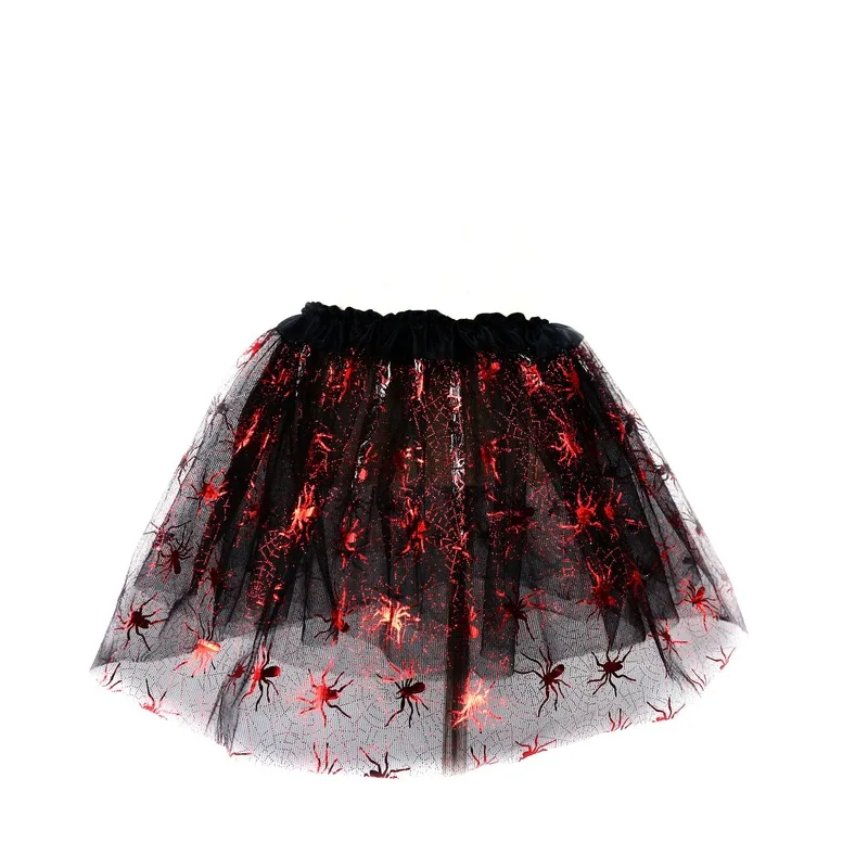 Костюм для девочек на Хэллоуин юбка-паук крылья блузка повязка голову косплей