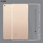Силиконовый чехол для iPad 10,2 7-го 8-го поколения, прозрачный мягкий чехол с держателем для карандашей для iPad 10,2 2019 2020 A242, задняя крышка