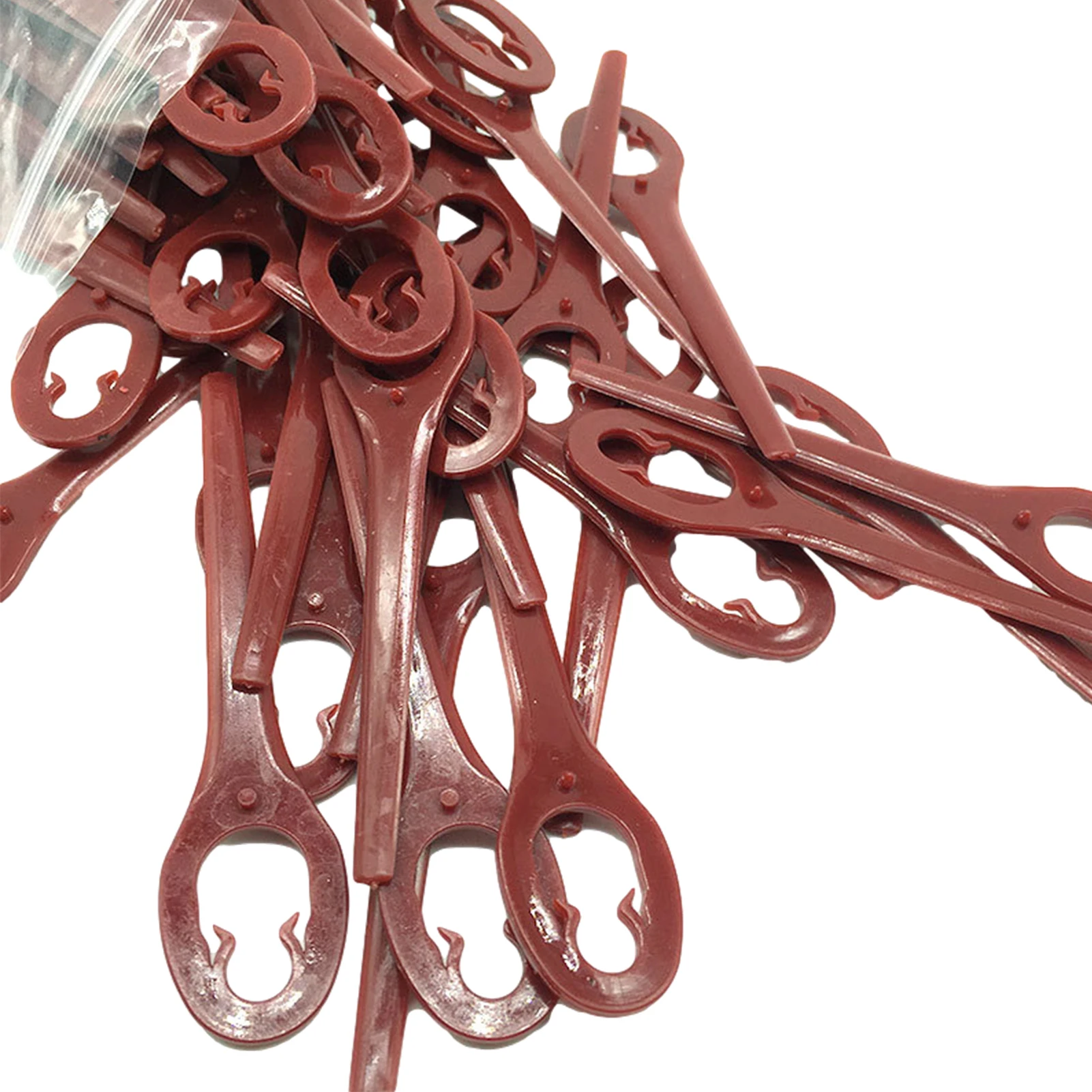 50 шт. Пластик триммер Подвески с лезвиями комплект сменные лезвия для газонной