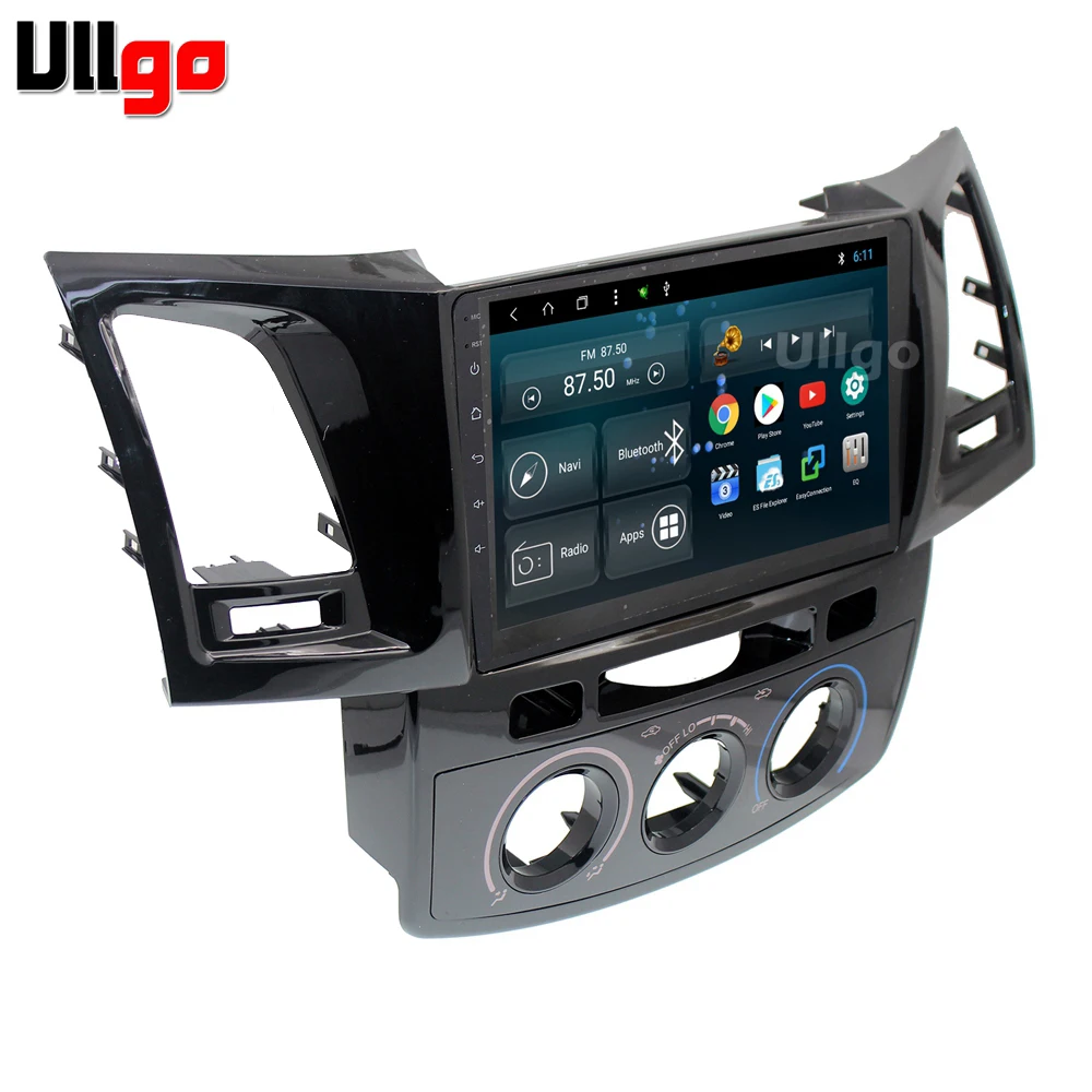 9 дюймов Восьмиядерный Android 9,0 автомобильный DVD gps для Toyota Hilux Vigo Fortuner Авторадио gps автомобильный головной убор с BT RDS wifi зеркало-ссылка