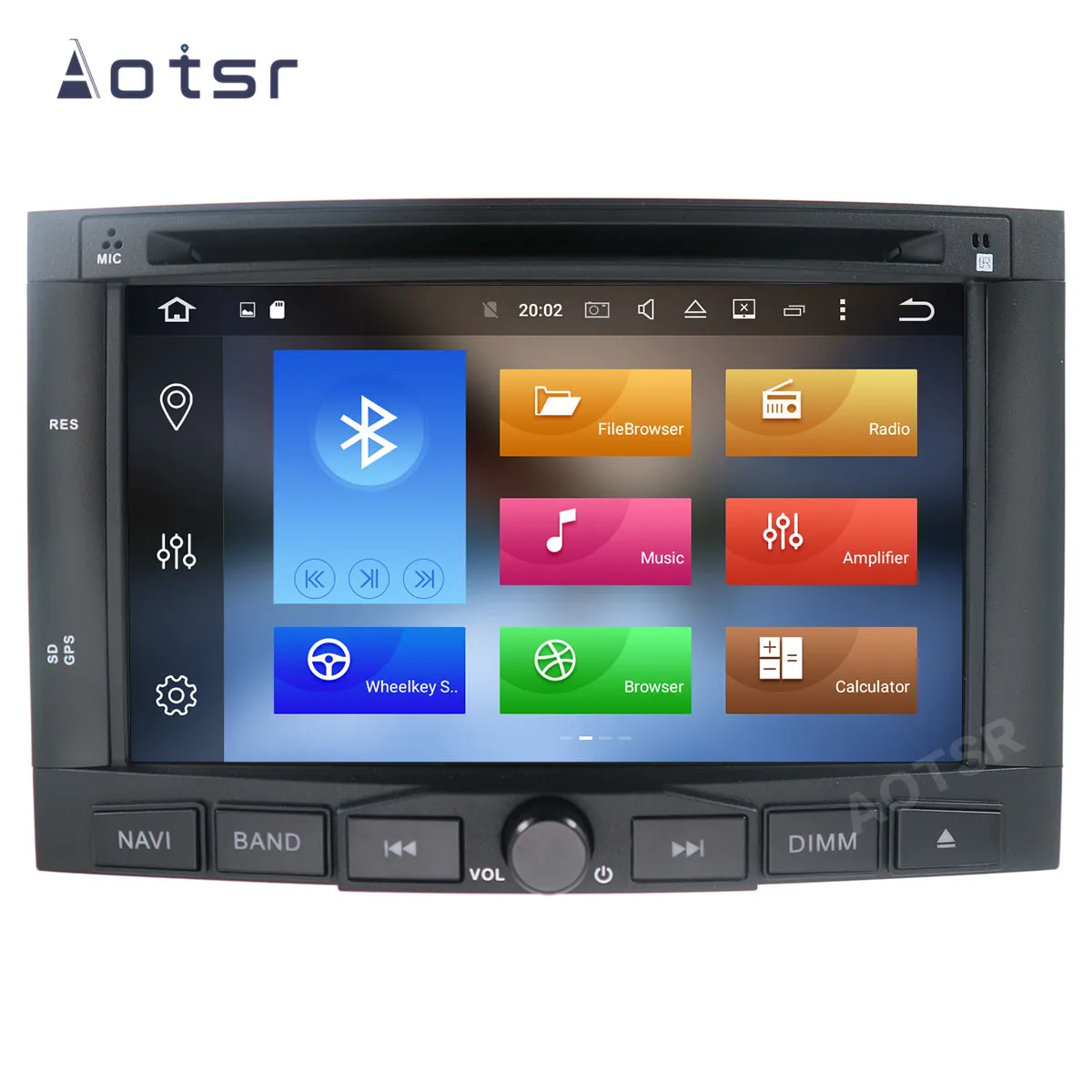 AOTSR 2 Din автомобильное радио авто Android 10 для Peugeot 3008 5008 2009 2015 мультимедийный плеер