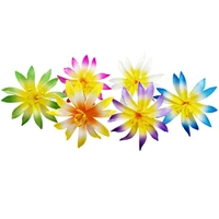 10pcspack 6 colors foam frangipani plumeria girl women ear flowers with stem hawaii tropical island ear flower