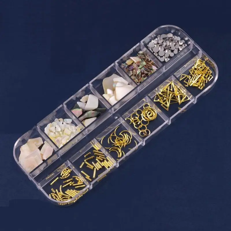 Оболочка хлопья металлические заклепки для дизайна ногтей крафт Декор DIY сушеный