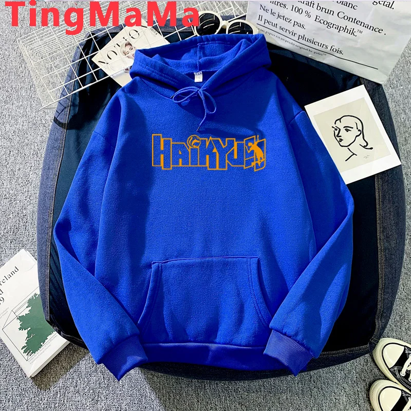 

Volleyball Haikyuu Nekoma Karasuno hoodies female streetwear Korea anime Ulzzang women pullover hoody plus size
