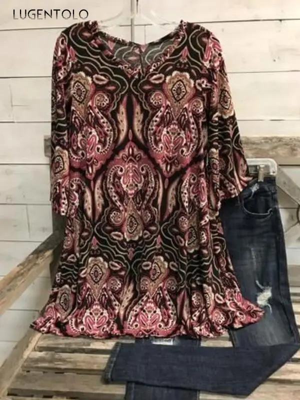 

T-shirt Harajuku Women Print Casual Tops Spring Summer Short Sleeve O-neck Female Loose T-shirts Lugentolo