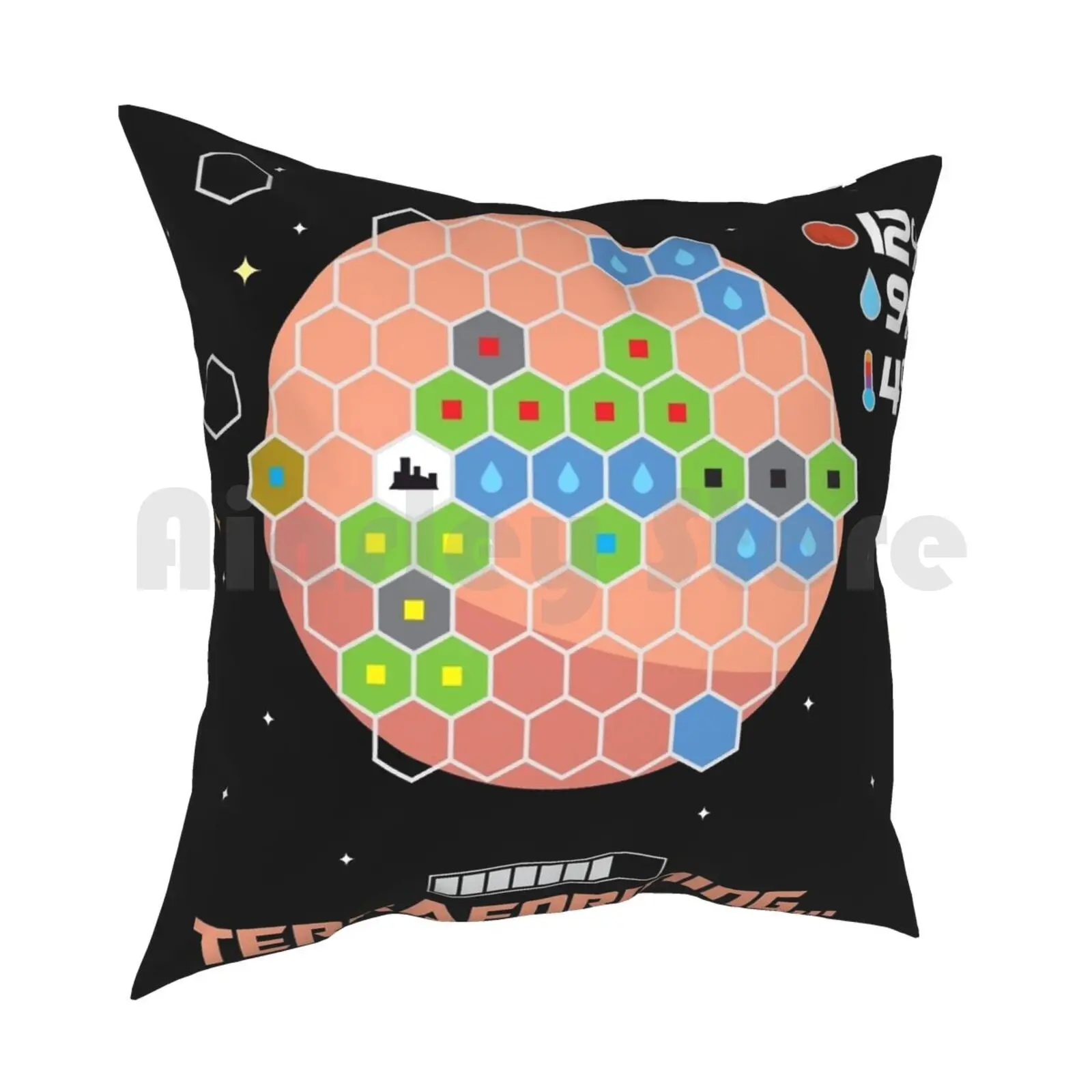 Загрузка Марса... Подушка для дома мягкая настольная накидка игр игра