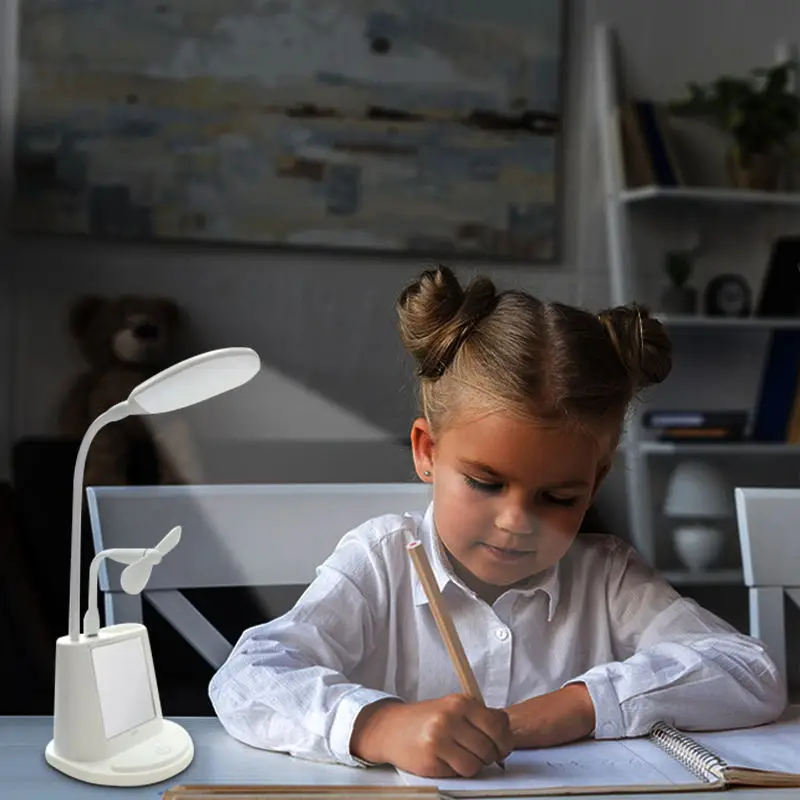 Светодиодная настольная лампа с зеркалом USB зарядка прикроватная тумбочка