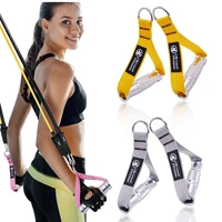 1pair heavy duty cable machine handle metal gym handles grips resistance bands accessories for crossfit home workout equipment