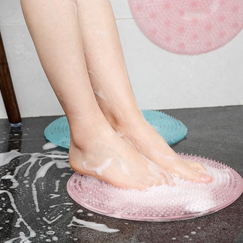 Silicone Massage Brush Bath Mat Foot Bath Massage Brushes Bathroom Accessories Cleaning Tools Massage Mat Household Freeshipping