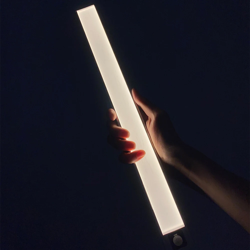 usb 20 40cm led under cabinet night light motion sensor closet light kitchen bedroom lighting wall lamp with magnetic lights free global shipping