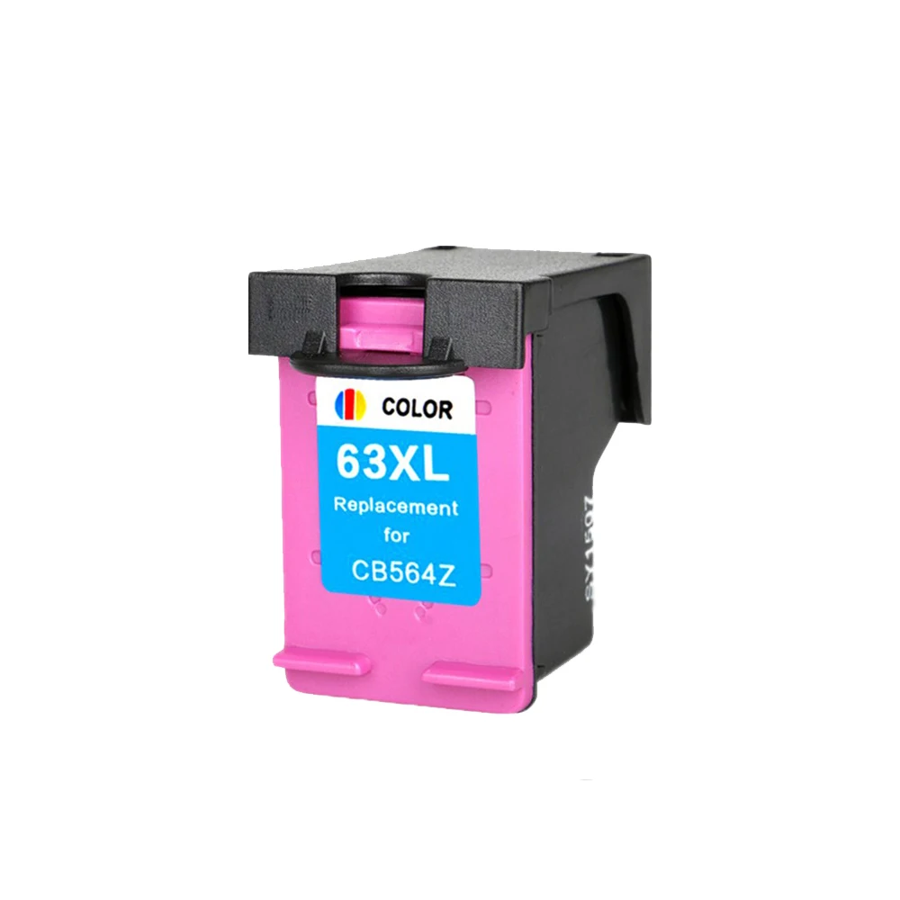 YLC 2PK для hp 63XL 63 восстановленные чернильные картриджи Deskjet 1110 1112 2130 2131 2132 2133 2134 3630