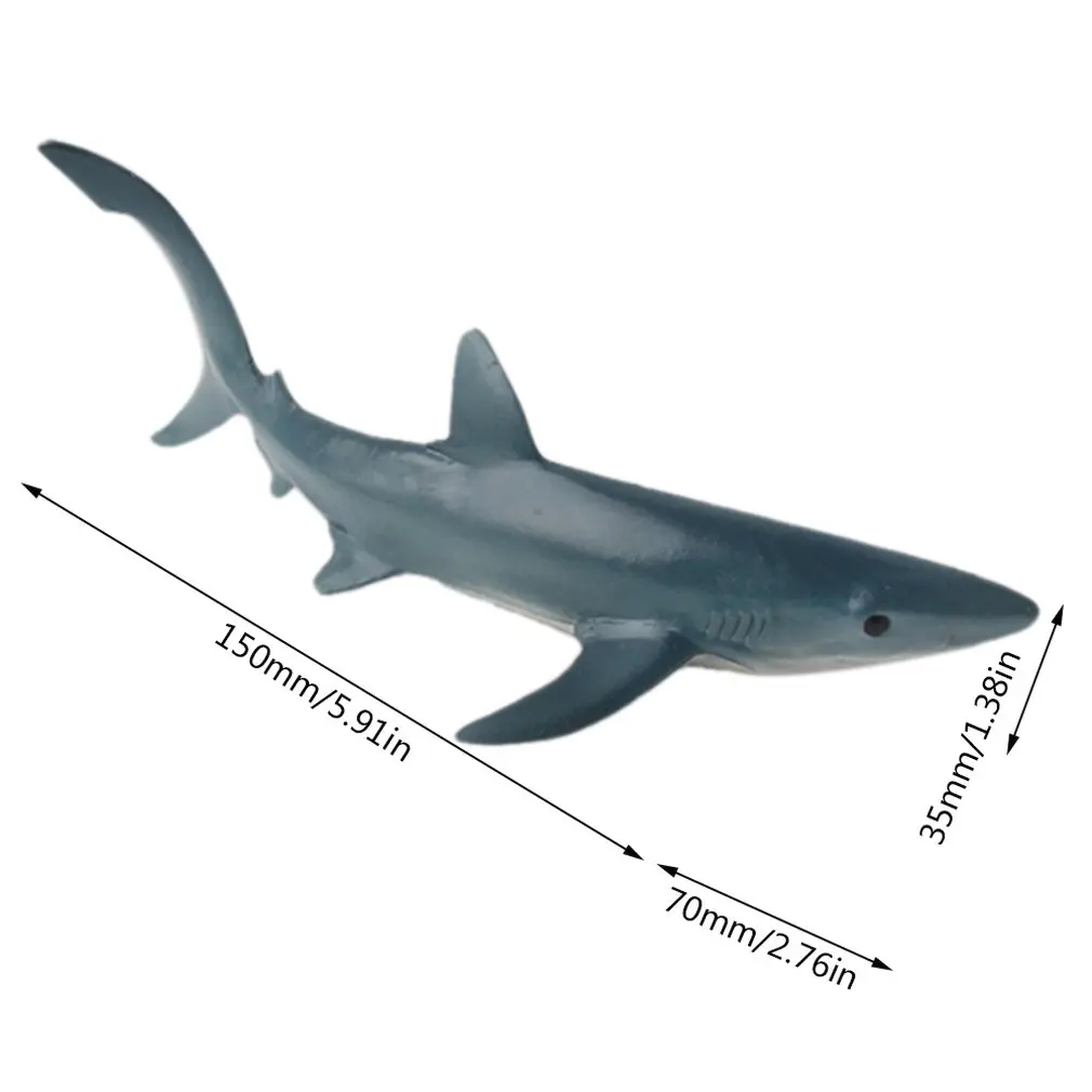 

Children's Simulation Marine Life Underwater World Model Hollow White Shark Giant Tooth Shark Toy Ornaments Kids Birthday Gift