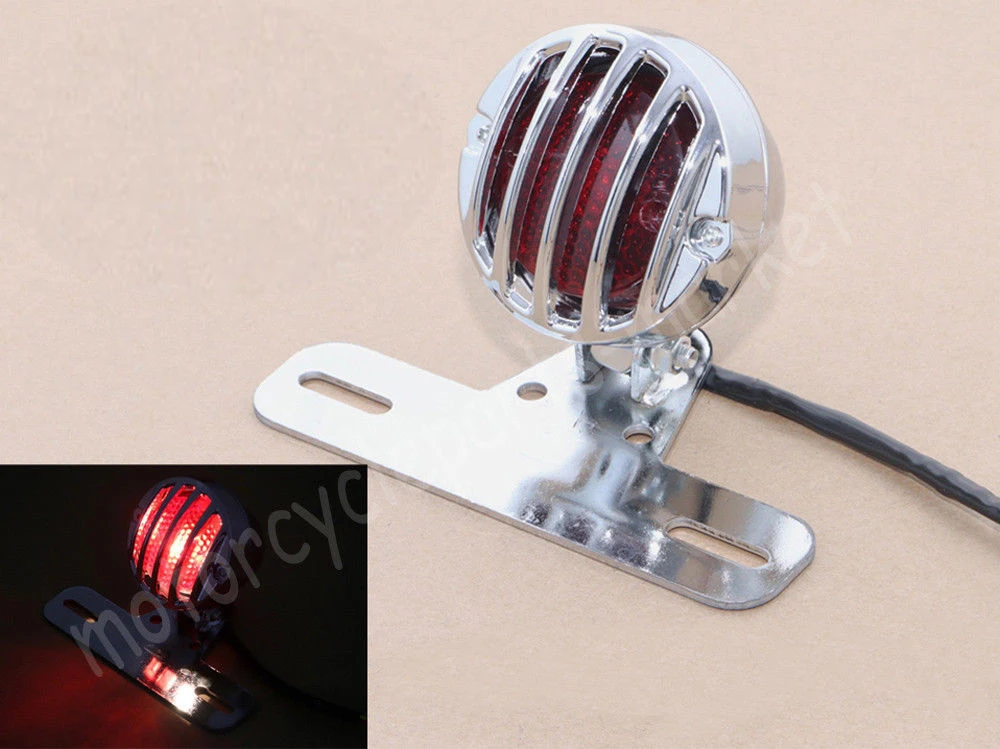 Хромированный задний фонарь с решёткой светодиодный стоп-сигнал стоп-лампа