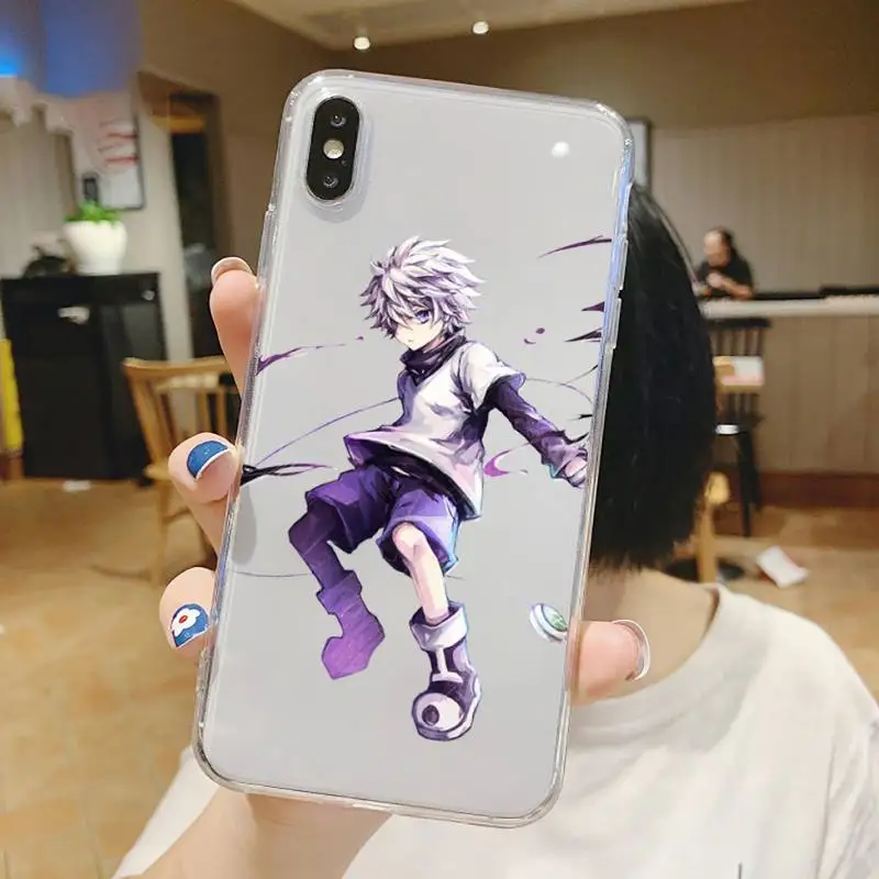 

Hunter hunter hot anime manga fashion Phone Case Transparent soft For iphone 5 5s 5c se 6 6s 7 8 11 12 plus mini x xs xr pro max