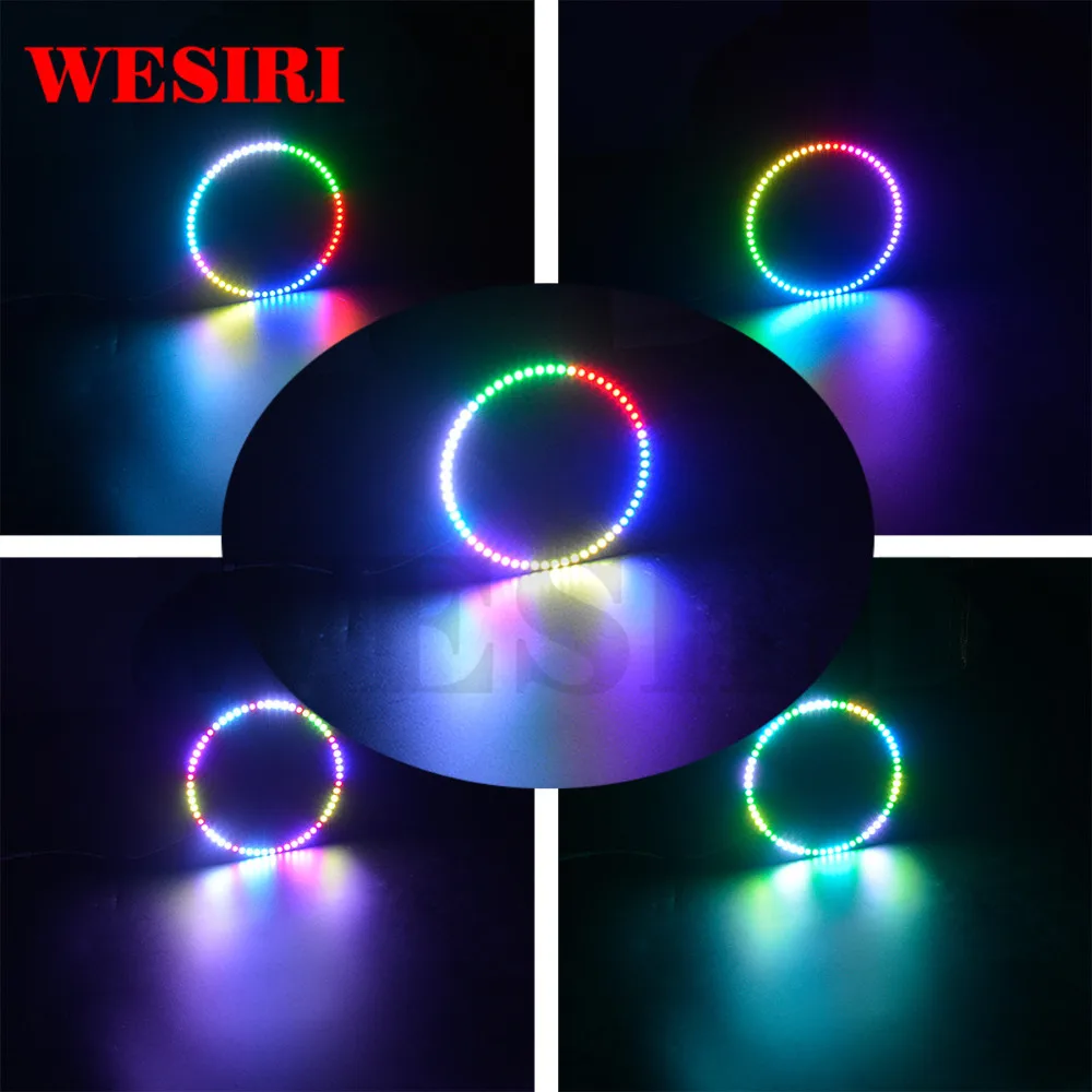 Кольцо светодиодное WESIRI WS2812B 1 8 12 16 24 32 40 48 60 93 241 бит s SK6812 5050 | Лампы и освещение