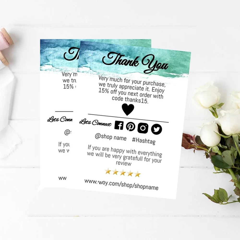 Таможня спасибо бизнес Вставка карты заказ упаковочная карта с социальных медиа